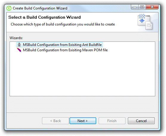 Teamprise Build Configuration Wizard Teamprise Build Configuration Wizard