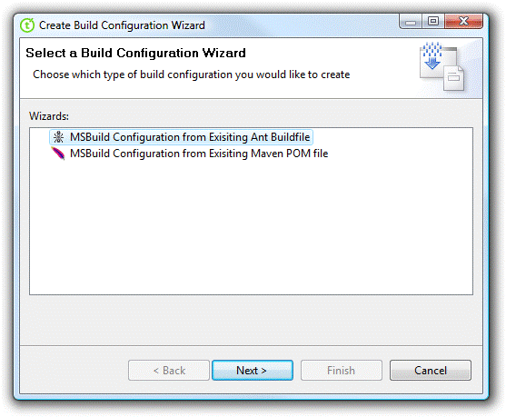 Teamprise Build Configuration Wizard
