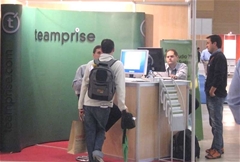 The Teamprise Booth during sessions.