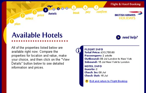 British Airways eCommerce