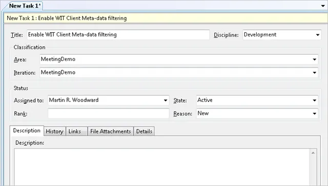 Filtering WIT Client Meta-data