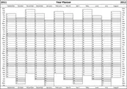 Excel Year Planner Re-visited