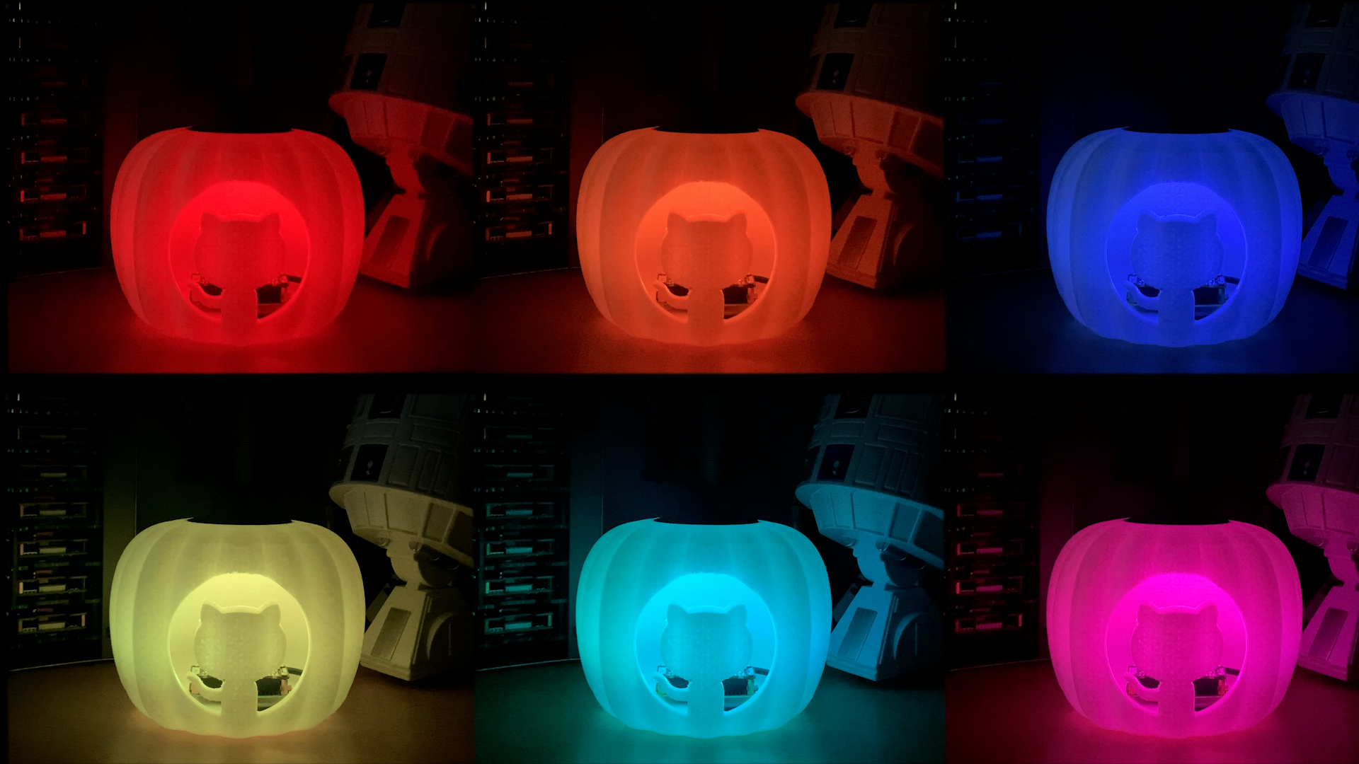 Multiple Coloured Pumpkins